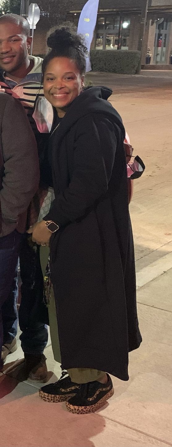 Customer photo review of Black Warm Oversized Quilted Hoodie Sweatshirt  with Long Sleeves and Front Zipper