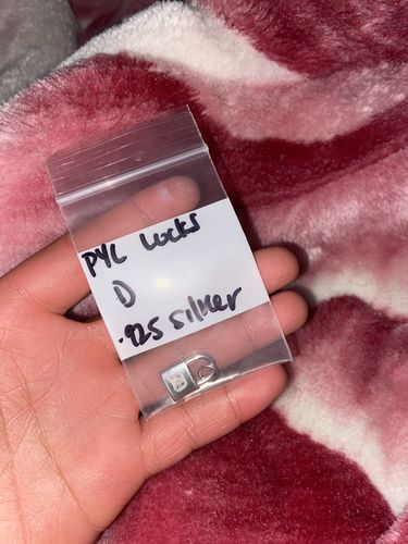 Customer photo review of .925 silver pick your letter locks