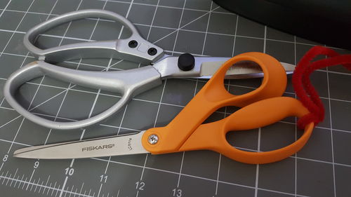Customer photo review of 9.5"L Heavy Duty Multi-Function Scissors Grey MT1064