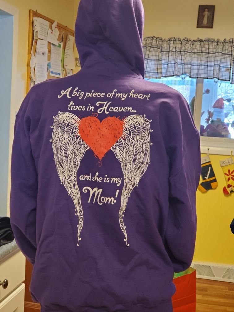 Customer photo review of Mom - A Big Piece of my Heart Hoodie