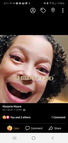 Customer photo review of Curly Hair Wash and Go System with Organic Castor Oil for Strengthening Hair with  Vanilla Berry Fragrance (Step 1 - 4)