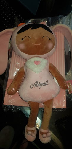 Customer photo review of Personalized Bunny Leyadoll with Gift Bag - 2 Skin Tones