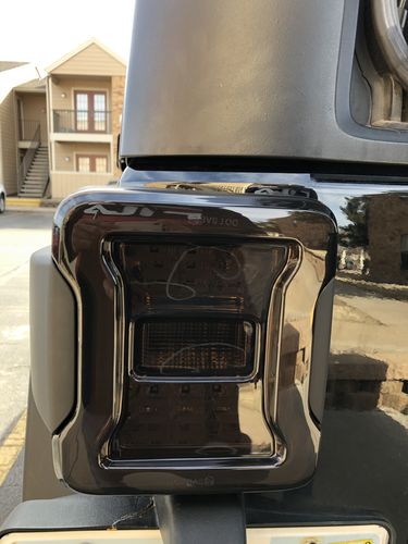 Customer photo review of JK to JL Conversion Tail Lights - Black (07-18 JEEP WRANGLER JK/ JKU)