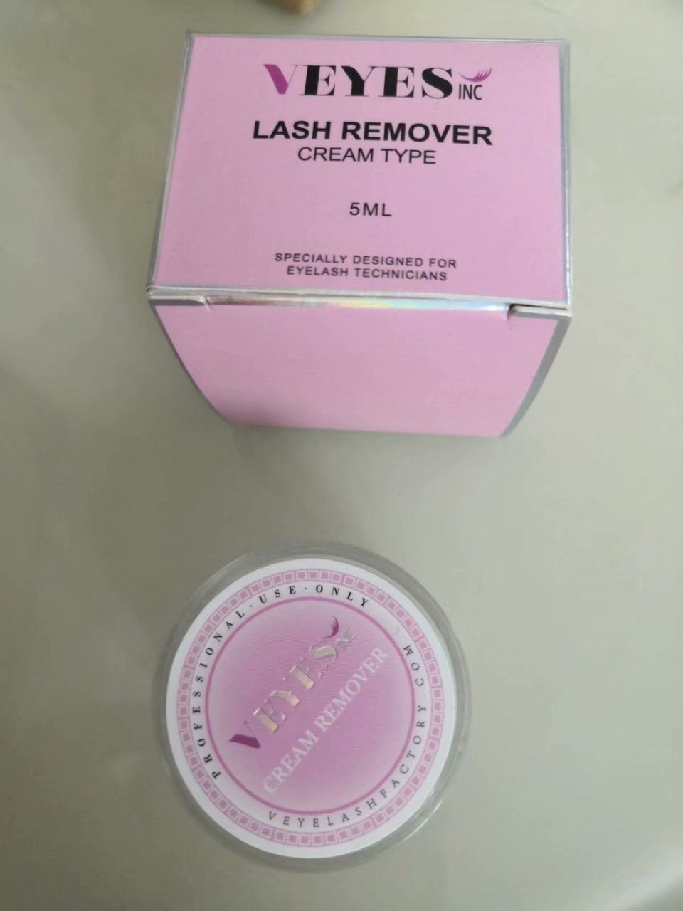 Customer photo review of Eyelash Cream Remover