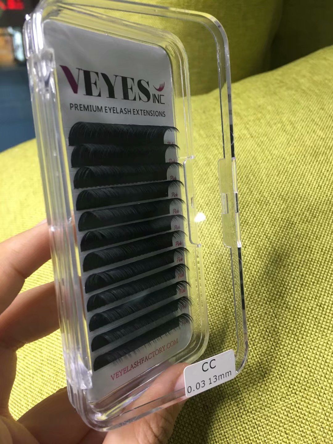 Customer photo review of Premium Eyelash Extensions 0.03 0.05 0.07mm