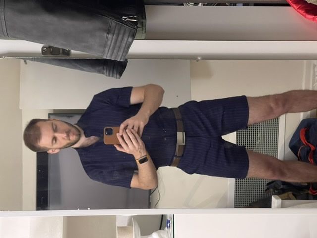 Customer photo review of Navy Chateaux Romper