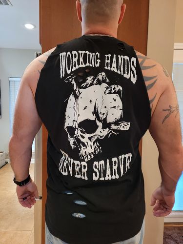 Customer photo review of 168 - Working Hands Tank Top