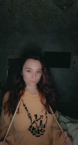 Customer photo review of #Regret Crop Fitted Hoodie - 014