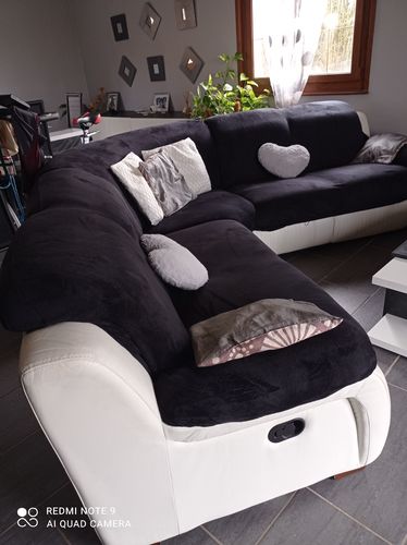 Customer photo review of Noir - Housses en velours Extensibles de Fauteuil et Canapé - La Maison des Housses