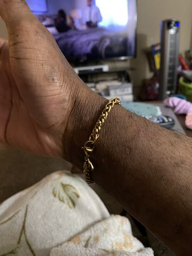 Customer photo review of Wheat Bracelet (Gold) 5mm