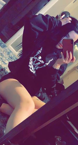 Customer photo review of 158 - Regret Crop Hoodie