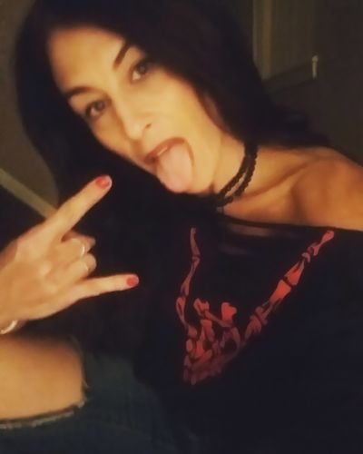 Customer photo review of 152 - Red Regret Wide Neck Hoodie