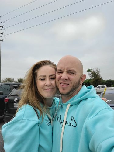 Customer photo review of 91- Comfort Puris Blue Hoodie