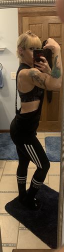 Customer photo review of 140 - Bullet Hoodie Back Less Crop Top