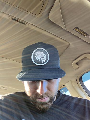 Customer photo review of 582 - Apache Patch Hat