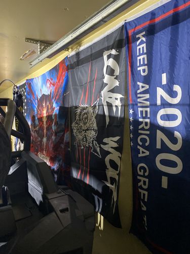 Customer photo review of 401 - Lone Wolf Flag