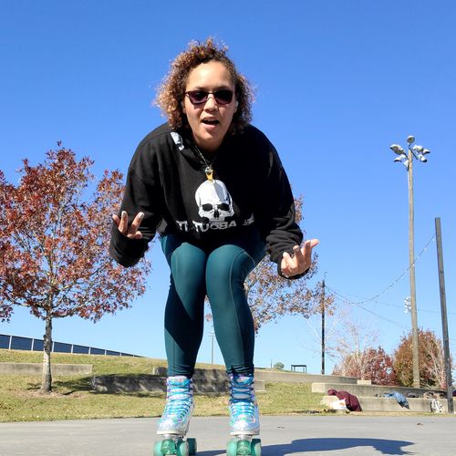 Customer photo review of 7- About It Crop Hoodie