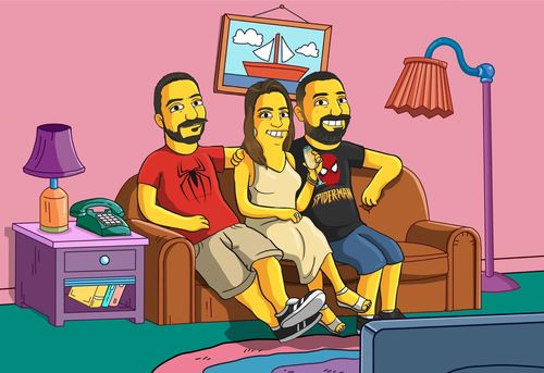 Customer photo review of RETRATO EM ARQUIVO DIGITAL FAMILIA AMARELA