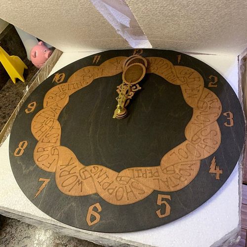 Customer photo review of WEASLEY WALL CLOCK WITH SPOONS