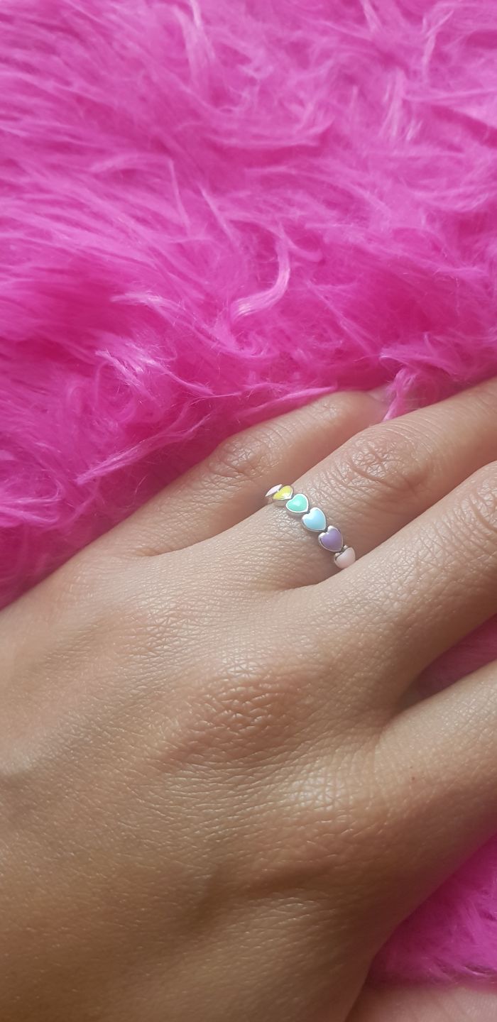 Customer photo review of Corazones Pastel