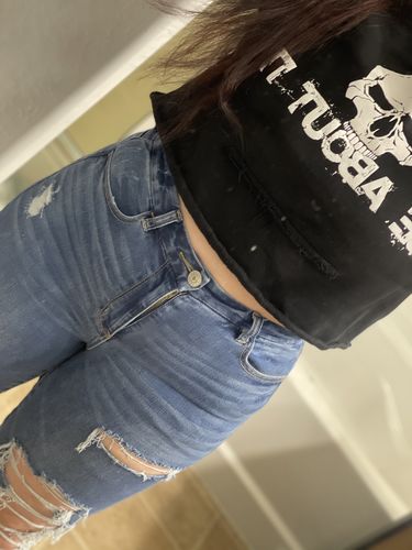 Customer photo review of 7- About It Crop Hoodie