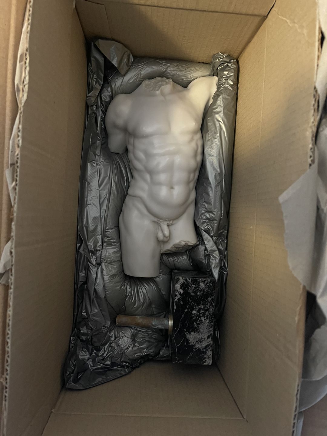 Customer photo review of Perseo Torso Statua in marmo
