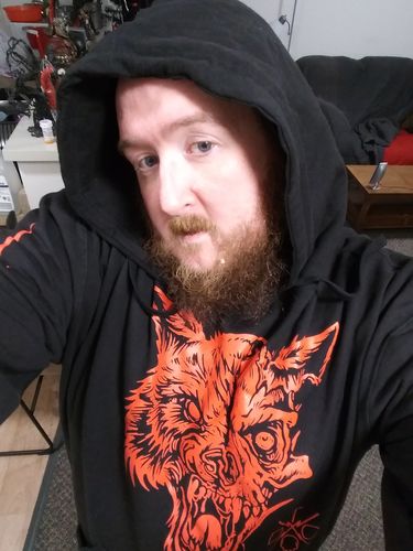 Customer photo review of 135 - Lone Wolf Hoodie