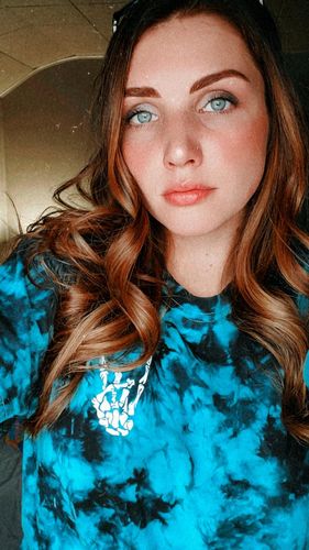 Customer photo review of 205 - Regret Black/Teal Tee