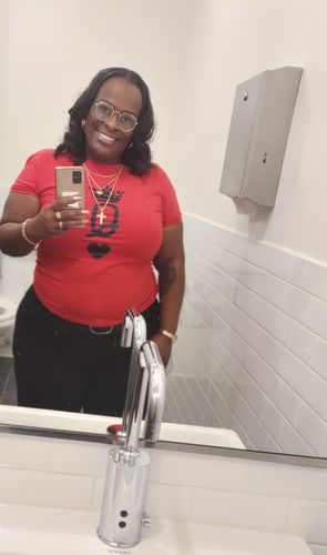 Customer photo review of Fashion Playing Card Print T-shirt