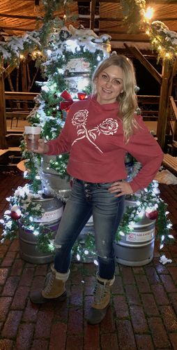 Customer photo review of 122 - Dead Rose Crop Hoodie