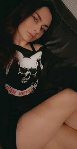 Customer photo review of #No Evil Wide Neck Hoodie - 018