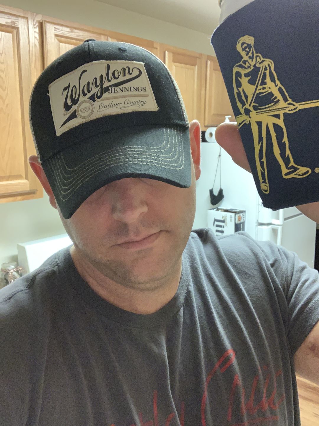 Customer photo review of Waylon Jennings Outlaw Country Trucker Hat