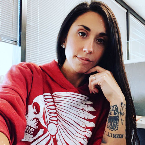 Customer photo review of 1- Apache Crop Hoodie