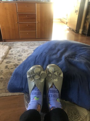 Customer photo review of Leather Flower Decoration Casual Loafers For Women
