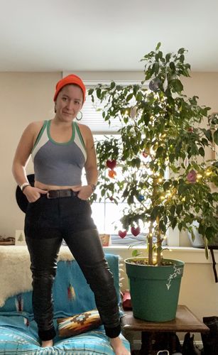 Customer photo review of Shred Moto Jeans 2.0