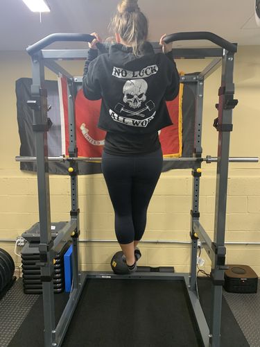 Customer photo review of 77- All Work Crop Hoodie