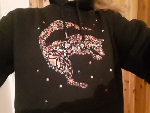 Customer photo review of BLUMENFUCHS Bio Unisex Hoody (PREMIUM) Siebdruck