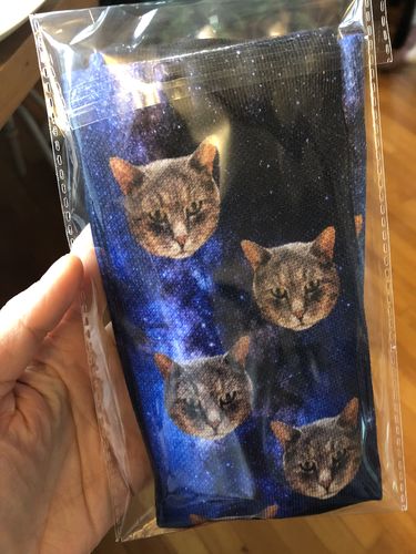 Customer photo review of Nogavice s tvojim mačkom