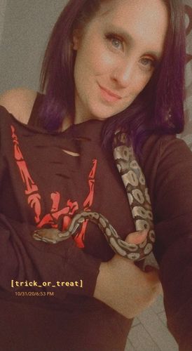 Customer photo review of 152 - Red Regret Wide Neck Hoodie