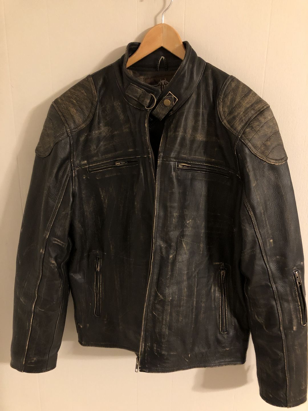 Customer photo review of Vintage Buffalo Leather Jacket
