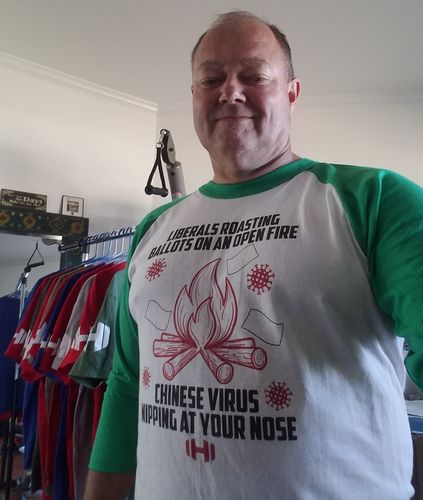 Customer photo review of Proud To Live In A Red State - Texas Mens Apparel