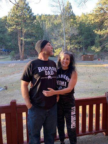 Customer photo review of #Comfort Kills Unisex Joggers - 01