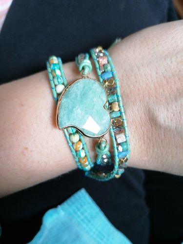 Customer photo review of HEITERES LIEBESSCHUTZ-WICKELARMBAND