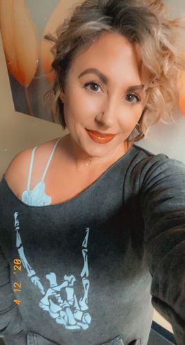 Customer photo review of #Regret Wide Neck Hoodie - 019