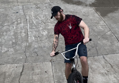 Customer photo review of 204 - Regret Black/Red Tee