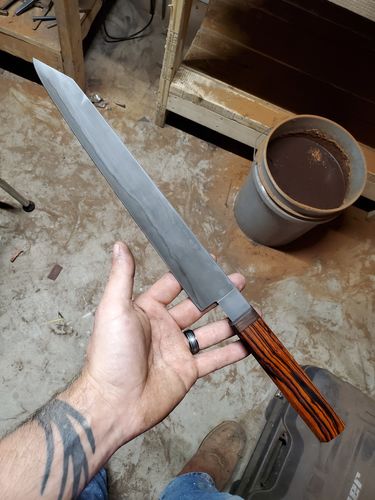Customer photo review of 2 X 72 Inch Knife Makers Sanding Belts Assortment