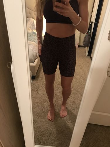 Customer photo review of Biker Shorts - 6''- Cheetah | MT SPORT