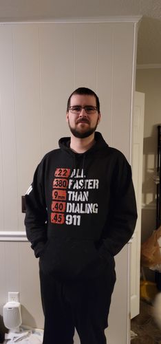 Customer photo review of All Faster Than 911 Hoodie