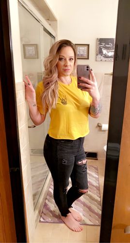 Customer photo review of 26 - Regret Crop Top