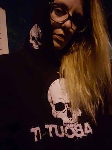 Customer photo review of 158 - Regret Crop Hoodie